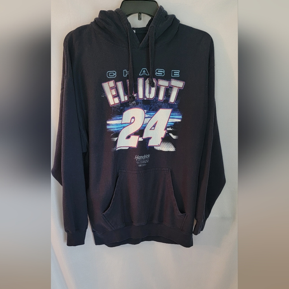 Mens Hendrix Motorsports Chase Elliott #24 Pullover Hoodie XL Navy Blue